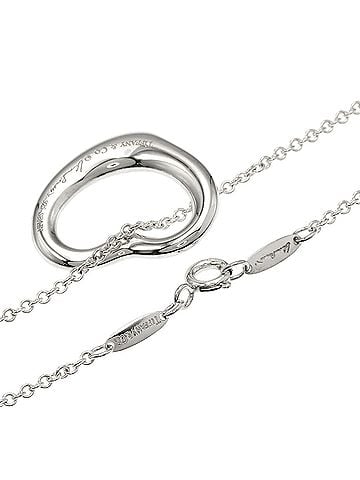 Tiffany & Co. Tiffany &amp; Co. Open Heart Necklace, Silver, Women's. (view 2)