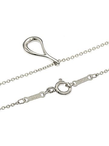 Tiffany & Co. Tiffany &amp; Co. Open Teardrop Necklace, Silver, Women's. (view 2)