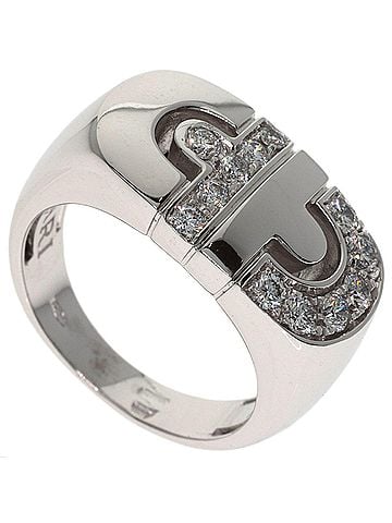 Bvlgari Bulgari Parentesi Diamond Ring, 18K White Gold, Women's BVLGARI (view 1)