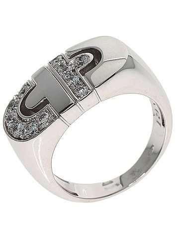Bvlgari Bulgari Parentesi Diamond Ring, 18K White Gold, Women's BVLGARI (view 2)
