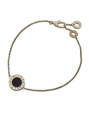 Bvlgari Bulgari BVLGARI Bracelet for Women, Brand Name, 750YG, Onyx, Bulgari, Yellow Gold, SM Size, Jewelry (view 1)