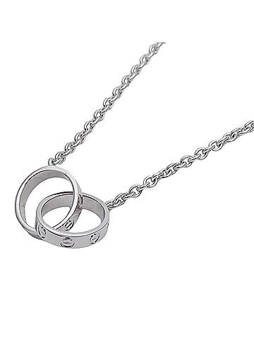 Cartier Cartier necklace for women, brand name, 750WG Baby Love, white gold jewelry. (view 1)