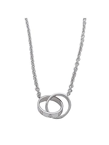 Cartier Cartier necklace for women, brand name, 750WG Baby Love, white gold jewelry. (view 2)
