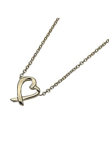 Tiffany & Co. Tiffany &amp; Co. Women's Necklace, 750YG, Paloma Picasso Loving Heart Design, Yellow Gold Jewelry (view 1)