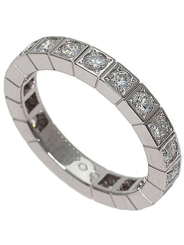 Cartier Cartier Lanieres Full Diamond Ring #51, 18K White Gold, Women's. (view 1)