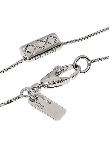 Gucci Gucci Diamantissima Diamond Necklace 18K White Gold Women's GUCCI (view 2)