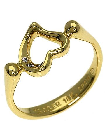Tiffany & Co. Tiffany &amp; Co. Open Heart Diamond Ring, 18K Yellow Gold, Women's. (view 2)