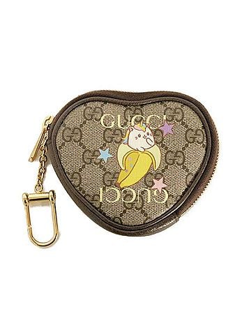 Gucci Gucci Bananya Coin Purse, Rainbow &amp; Heart Star Logo, Banana Cat, GG Supreme, Beige, 701062 U2UAG 8679, Men's Women's (view 1)
