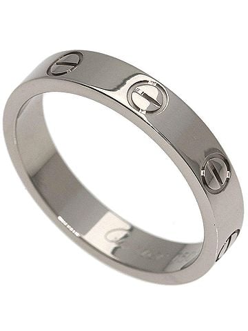 Cartier Cartier Mini Love Ring #52, 18K White Gold, Women's Ring, CARTIER (view 1)