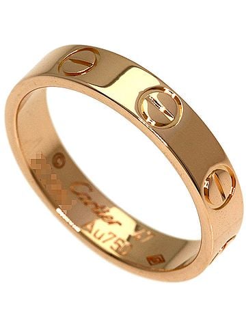 Cartier Cartier Mini Love Ring #47, 18K Pink Gold, Women's Ring, CARTIER (view 1)