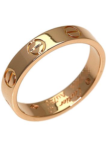 Cartier Cartier Mini Love Ring #47, 18K Pink Gold, Women's Ring, CARTIER (view 2)