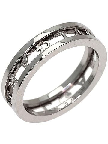 Bvlgari BVLGARI B-zero1 Openwork Spiral Ring #62, 18K White Gold, Women's. (view 2)