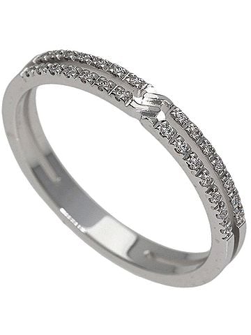 Gucci Gucci Infinity Diamond Ring #9, 18K White Gold, Women's. (view 1)