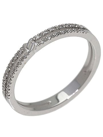 Gucci Gucci Infinity Diamond Ring #9, 18K White Gold, Women's. (view 2)
