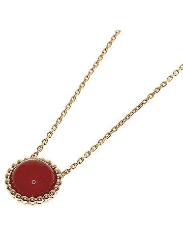 Van Cleef & Arpels Van Cleef &amp; Arpels Perlee Couleurs Carnelian Necklace, 18K Pink Gold, Women's. (view 1)