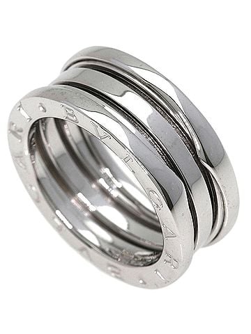 Bvlgari BVLGARI B-zero1 2-band ring #51, 18K white gold, women's. (view 1)