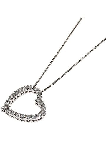 Gucci Gucci Heart Diamond Necklace 18K White Gold Women's GUCCI (view 1)