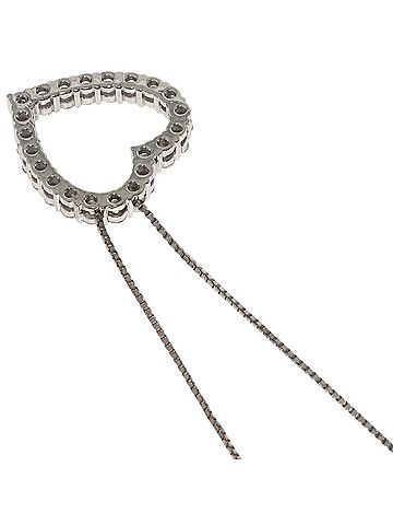 Gucci Gucci Heart Diamond Necklace 18K White Gold Women's GUCCI (view 2)