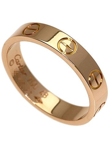 Cartier Cartier Mini Love Ring #48, 18K Pink Gold, Women's Ring, CARTIER (view 1)