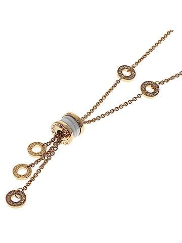 Bvlgari BVLGARI B-zero1 Element Diamond Necklace 18K Pink Gold Women's (view 1)
