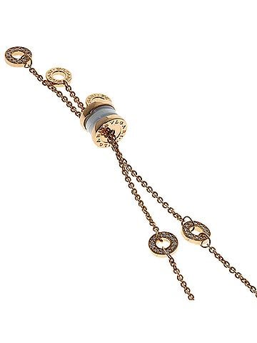 Bvlgari BVLGARI B-zero1 Element Diamond Necklace 18K Pink Gold Women's (view 2)