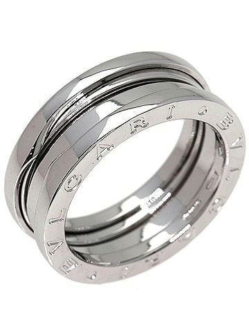 Bvlgari BVLGARI B-zero1 2-band ring #55, 18K white gold, women's. (view 2)