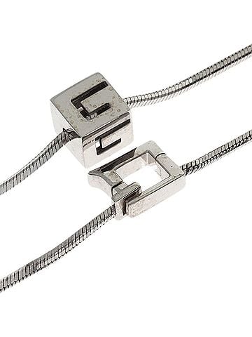 Gucci Gucci Logo Cube Necklace 18K White Gold Women's GUCCI (view 2)