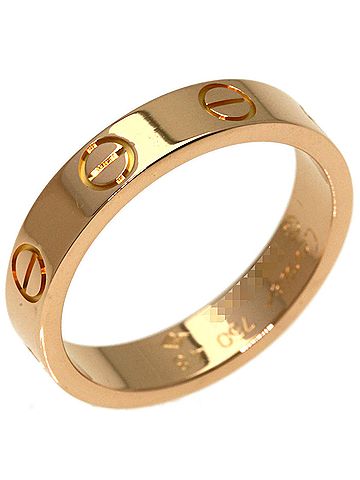 Cartier Cartier Mini Love Ring #48, 18K Pink Gold, Women's Ring, CARTIER (view 2)