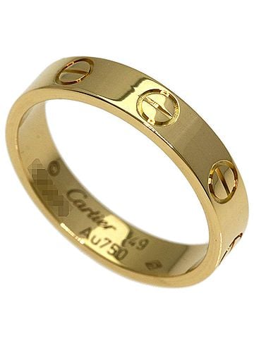 Cartier Cartier Mini Love Ring #49, 18K Yellow Gold, Women's Ring, CARTIER (view 1)