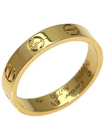 Cartier Cartier Mini Love Ring #49, 18K Yellow Gold, Women's Ring, CARTIER (view 2)