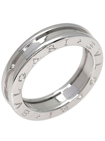 Bvlgari BVLGARI B-zero1 1-band #55 Ring, 18K White Gold, Women's. (view 2)