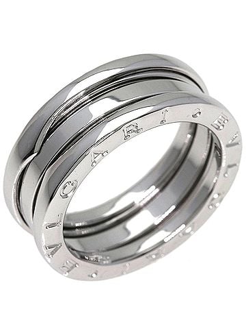 Bvlgari BVLGARI B-zero1 2-band ring #53, 18K white gold, women's. (view 2)