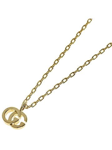 Gucci Gucci GG Running Blue Topaz Necklace 18K Yellow Gold Women's GUCCI (view 1)