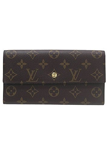 Louis Vuitton LOUIS VUITTON Louis Vuitton Portefeuille Tresor International Tri-fold Long Wallet Monogram Brown M61215 TS2141 (view 2)