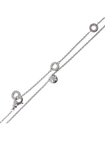 Bvlgari BVLGARI Corona Necklace in 18K White Gold (1PD), fits up to 45cm neck, with adjustable clasp. (view 1)