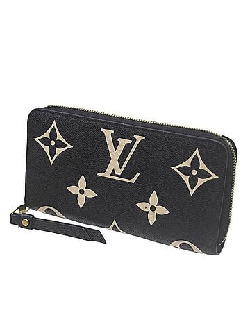 Louis Vuitton LOUIS VUITTON Louis Vuitton Zippy Wallet Round Zip Long Empreinte Black M80481 IC Tag (view 1)