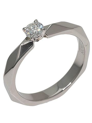 Boucheron Boucheron Solitaire Diamond Ring #48, Platinum PT950, Women's. (view 2)