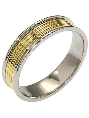Tiffany & Co. Tiffany &amp; Co. 4-Row Ring, 18K Yellow Gold/PT950, Women's. (view 2)