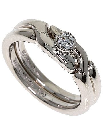 Tiffany & Co. Tiffany &amp; Co. 1P Diamond Ring, 18K White Gold, Women's. (view 1)