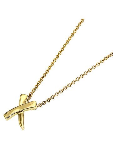 Tiffany & Co. Tiffany Kiss Necklace, 18K Yellow Gold, Women's, TIFFANY&amp;Co. (view 1)