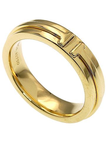 Tiffany & Co. Tiffany &amp; Co. T Narrow Ring, 18K Yellow Gold, Women's. (view 1)