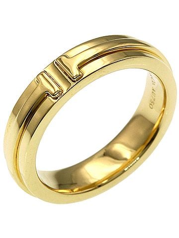 Tiffany & Co. Tiffany &amp; Co. T Narrow Ring, 18K Yellow Gold, Women's. (view 2)