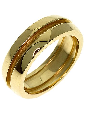 Tiffany & Co. Tiffany Grooved Ring, 18K Yellow Gold, Women's TIFFANY&amp;Co. (view 2)