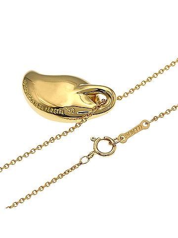 Tiffany & Co. Tiffany &amp; Co. Leaf Elsa Peretti Necklace, 18K Yellow Gold, Women's. (view 2)