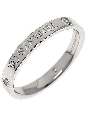 Tiffany & Co. Tiffany &amp; Co. Flat Band 3-Piece Diamond Ring, Platinum PT950, Women's Ring. (view 2)