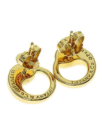 Tiffany & Co. Tiffany &amp; Co. Eternal Circle Earrings, 18K Yellow Gold, Women's. (view 2)