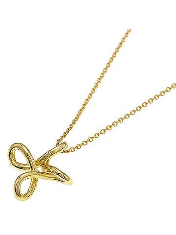 Tiffany & Co. Tiffany &amp; Co. Infinity Cross Necklace, 18K Yellow Gold, Women's. (view 1)