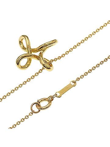 Tiffany & Co. Tiffany &amp; Co. Infinity Cross Necklace, 18K Yellow Gold, Women's. (view 2)