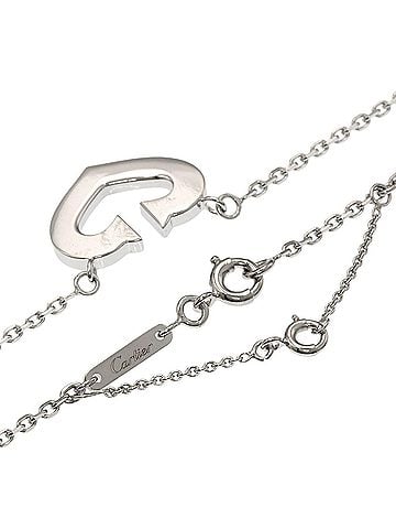 Cartier Cartier C Heart Necklace 18K White Gold Women's CARTIER (view 2)