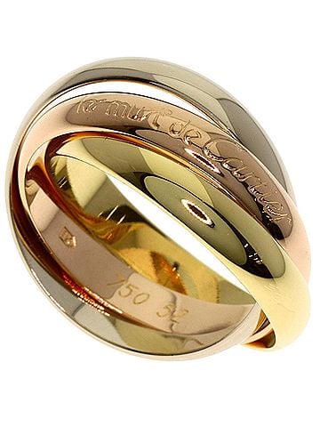 Cartier Cartier Trinity #52 Ring - 18K Yellow Gold/18K Pink White Gold Women's CARTIER (view 1)